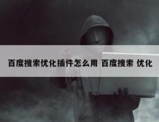 百度搜索优化插件怎么用 百度搜索 优化