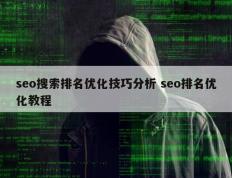 seo搜索排名优化技巧分析 seo排名优化教程