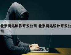 北京网站制作开发公司 北京网站设计开发公司