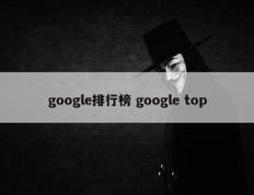 google排行榜 google top