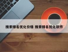 搜索排名优化价格 搜索排名优化软件