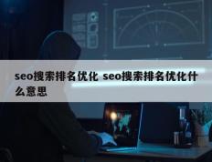 seo搜索排名优化 seo搜索排名优化什么意思