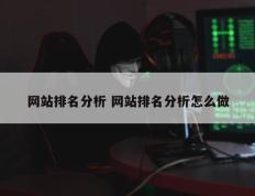 网站排名分析 网站排名分析怎么做