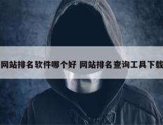 网站排名软件哪个好 网站排名查询工具下载