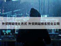 外贸网站优化方式 外贸网站排名优化公司