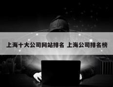 上海十大公司网站排名 上海公司排名榜