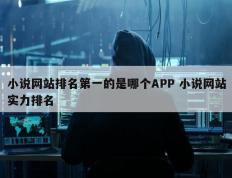 小说网站排名第一的是哪个APP 小说网站实力排名