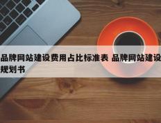 品牌网站建设费用占比标准表 品牌网站建设规划书