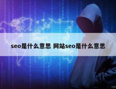 seo是什么意思 网站seo是什么意思