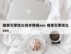 搜索引擎优化技术教程seo 搜索引擎优化seo_