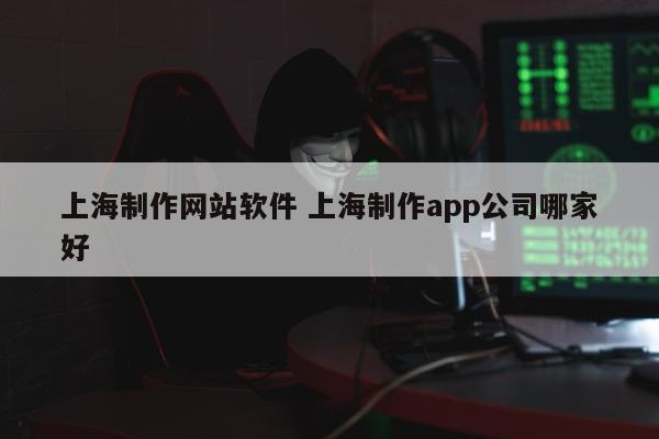 上海制作网站软件 上海制作app公司哪家好