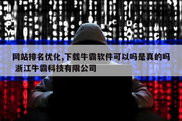 网站排名优化,下载牛霸软件可以吗是真的吗 浙江牛霸科技有限公司