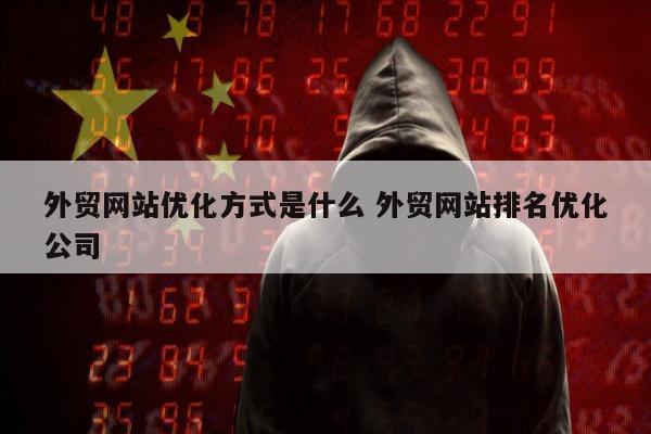 外贸网站优化方式是什么 外贸网站排名优化公司