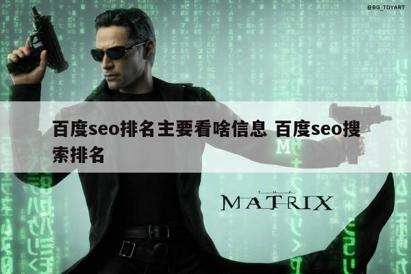 百度seo排名主要看啥信息 百度seo搜索排名