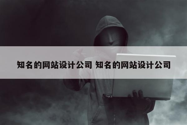 知名的网站设计公司 知名的网站设计公司