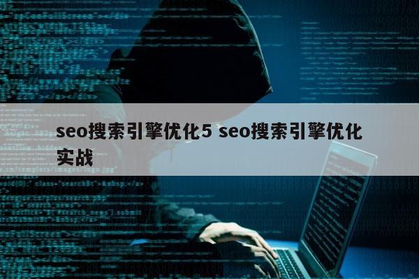 seo搜索引擎优化5 seo搜索引擎优化实战