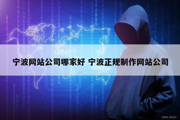 宁波网站公司哪家好 宁波正规制作网站公司