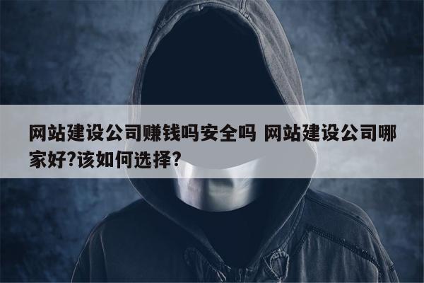 网站建设公司赚钱吗安全吗 网站建设公司哪家好?该如何选择?