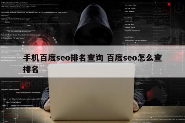 手机百度seo排名查询 百度seo怎么查排名