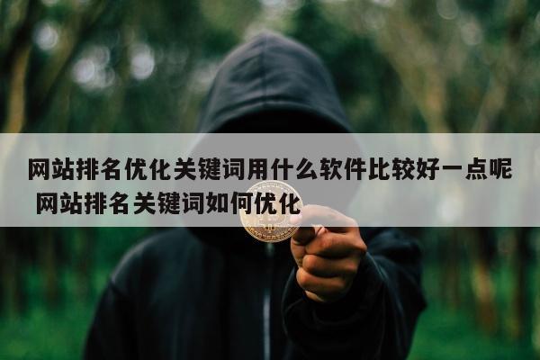 网站排名优化关键词用什么软件比较好一点呢 网站排名关键词如何优化