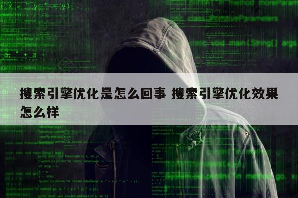 搜索引擎优化是怎么回事 搜索引擎优化效果怎么样