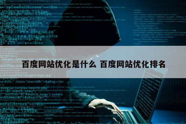 百度网站优化是什么 百度网站优化排名