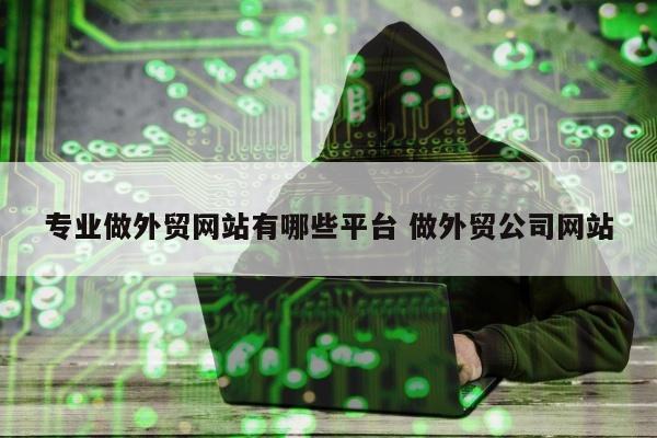 专业做外贸网站有哪些平台 做外贸公司网站