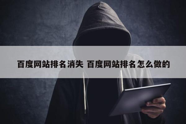 百度网站排名消失 百度网站排名怎么做的