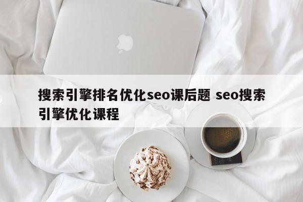 搜索引擎排名优化seo课后题 seo搜索引擎优化课程