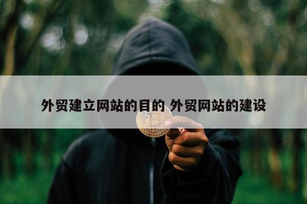 外贸建立网站的目的 外贸网站的建设