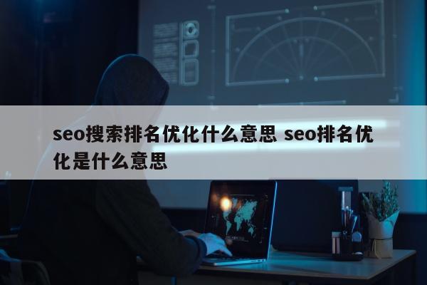 seo搜索排名优化什么意思 seo排名优化是什么意思