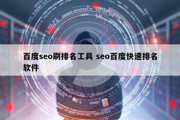 百度seo刷排名工具 seo百度快速排名软件