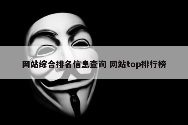 网站综合排名信息查询 网站top排行榜