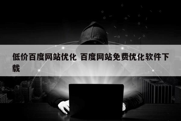 低价百度网站优化 百度网站免费优化软件下载