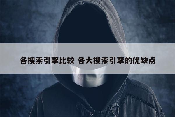 各搜索引擎比较 各大搜索引擎的优缺点