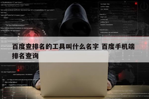 百度查排名的工具叫什么名字 百度手机端 排名查询