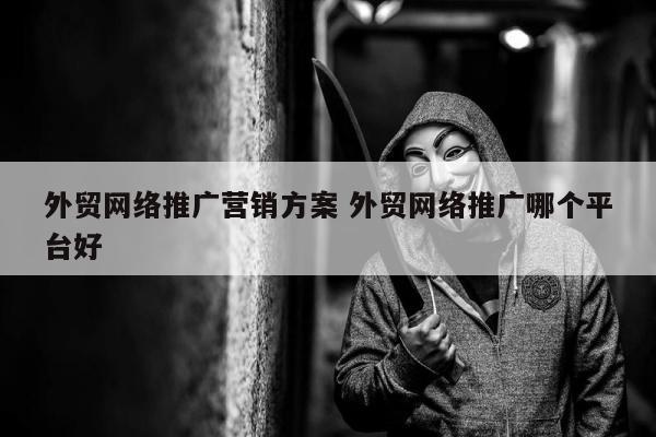 外贸网络推广营销方案 外贸网络推广哪个平台好