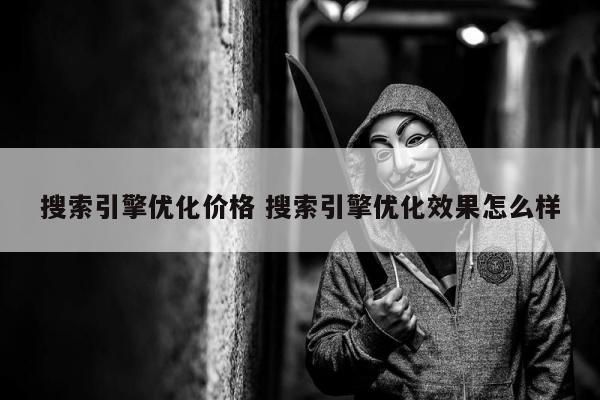 搜索引擎优化价格 搜索引擎优化效果怎么样