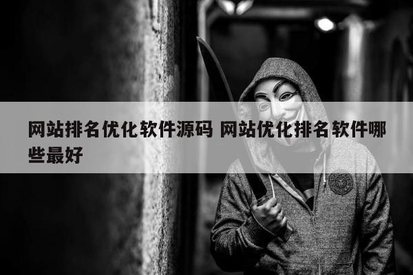 网站排名优化软件源码 网站优化排名软件哪些最好