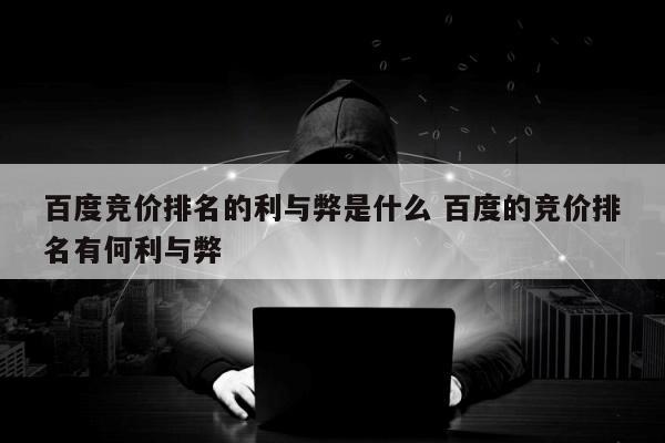 百度竞价排名的利与弊是什么 百度的竞价排名有何利与弊