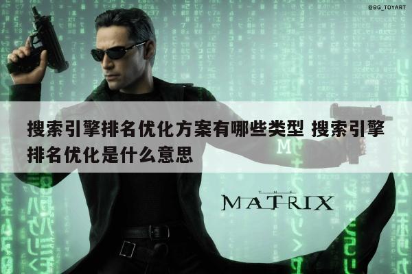 搜索引擎排名优化方案有哪些类型 搜索引擎排名优化是什么意思