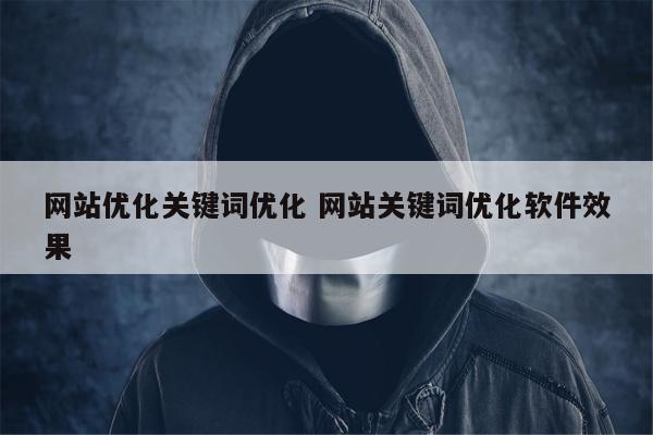 网站优化关键词优化 网站关键词优化软件效果