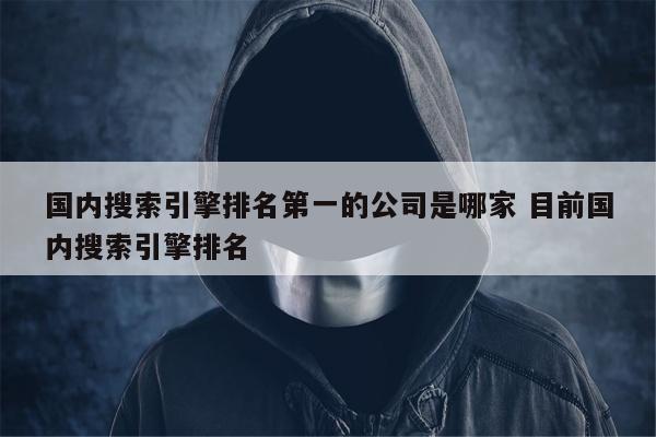 国内搜索引擎排名第一的公司是哪家 目前国内搜索引擎排名