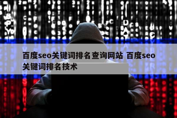 百度seo关键词排名查询网站 百度seo关键词排名技术