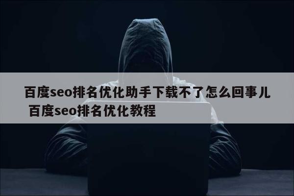 百度seo排名优化助手下载不了怎么回事儿 百度seo排名优化教程