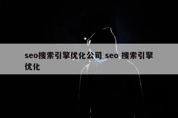 seo搜索引擎优化公司 seo 搜索引擎优化